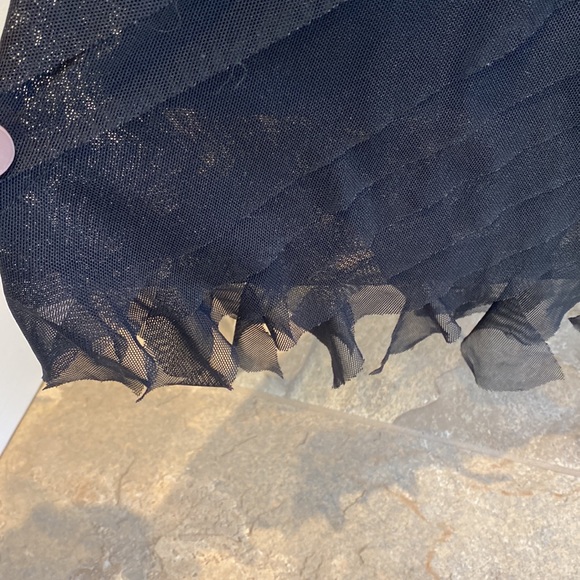 Bianca Nygard Black Ruffle Stripe Maxi Skirt. - Picture 4 of 11